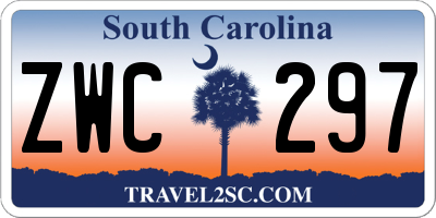 SC license plate ZWC297