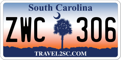 SC license plate ZWC306
