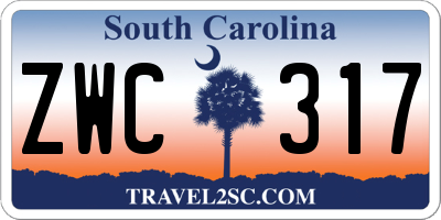 SC license plate ZWC317