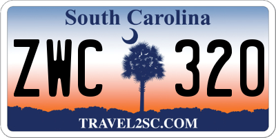 SC license plate ZWC320