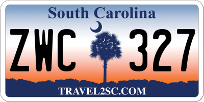 SC license plate ZWC327
