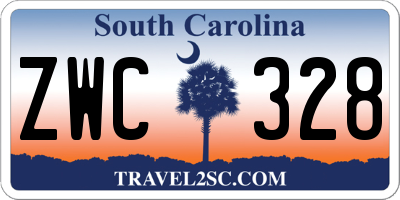 SC license plate ZWC328