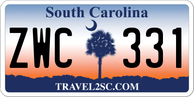 SC license plate ZWC331