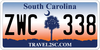 SC license plate ZWC338
