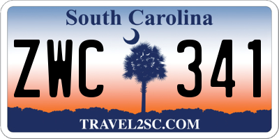 SC license plate ZWC341