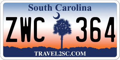 SC license plate ZWC364