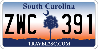 SC license plate ZWC391