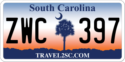 SC license plate ZWC397
