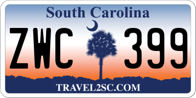 SC license plate ZWC399