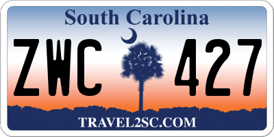 SC license plate ZWC427