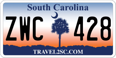 SC license plate ZWC428
