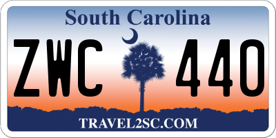 SC license plate ZWC440