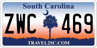 SC license plate ZWC469