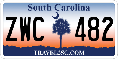 SC license plate ZWC482