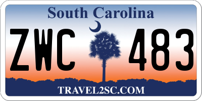 SC license plate ZWC483