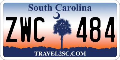 SC license plate ZWC484
