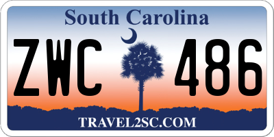 SC license plate ZWC486