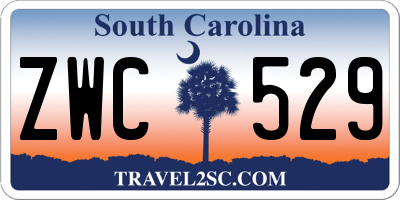 SC license plate ZWC529