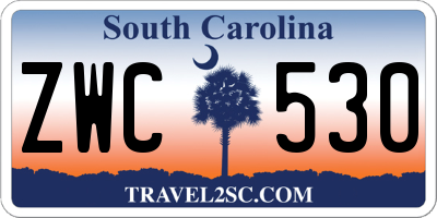 SC license plate ZWC530