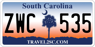 SC license plate ZWC535