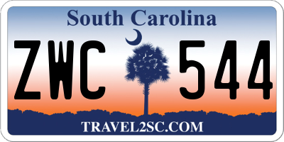 SC license plate ZWC544