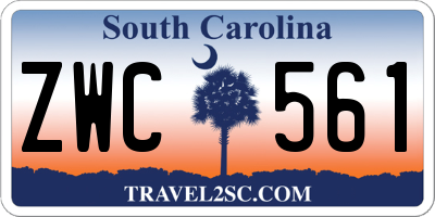 SC license plate ZWC561