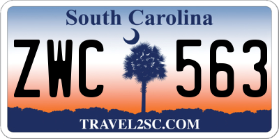 SC license plate ZWC563