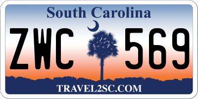 SC license plate ZWC569