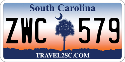 SC license plate ZWC579