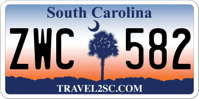 SC license plate ZWC582
