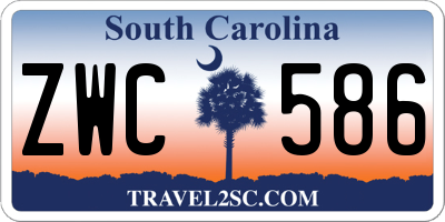 SC license plate ZWC586