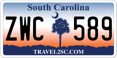 SC license plate ZWC589