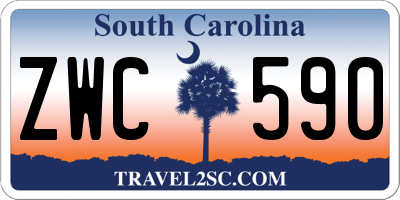 SC license plate ZWC590
