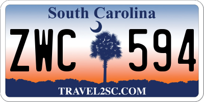 SC license plate ZWC594