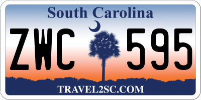 SC license plate ZWC595