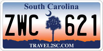 SC license plate ZWC621