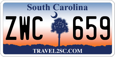 SC license plate ZWC659