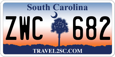 SC license plate ZWC682
