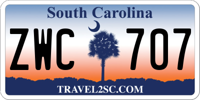 SC license plate ZWC707