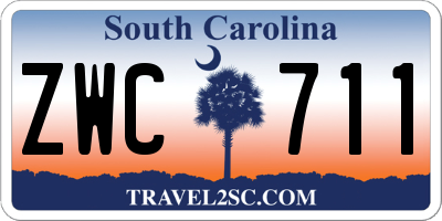 SC license plate ZWC711