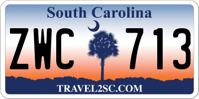 SC license plate ZWC713