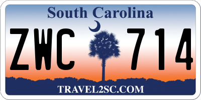 SC license plate ZWC714