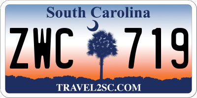 SC license plate ZWC719
