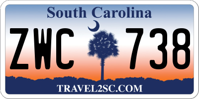 SC license plate ZWC738