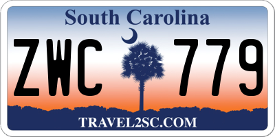 SC license plate ZWC779