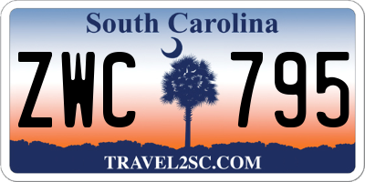 SC license plate ZWC795