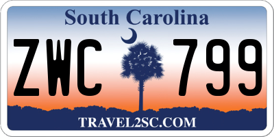SC license plate ZWC799