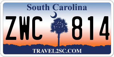 SC license plate ZWC814