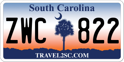 SC license plate ZWC822