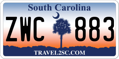 SC license plate ZWC883